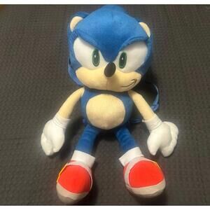 Sonic The Hedgehog SEGA Officially Licensed 16" Plush Kids Backpack Brand New